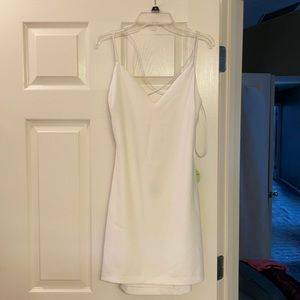White bodycon dress